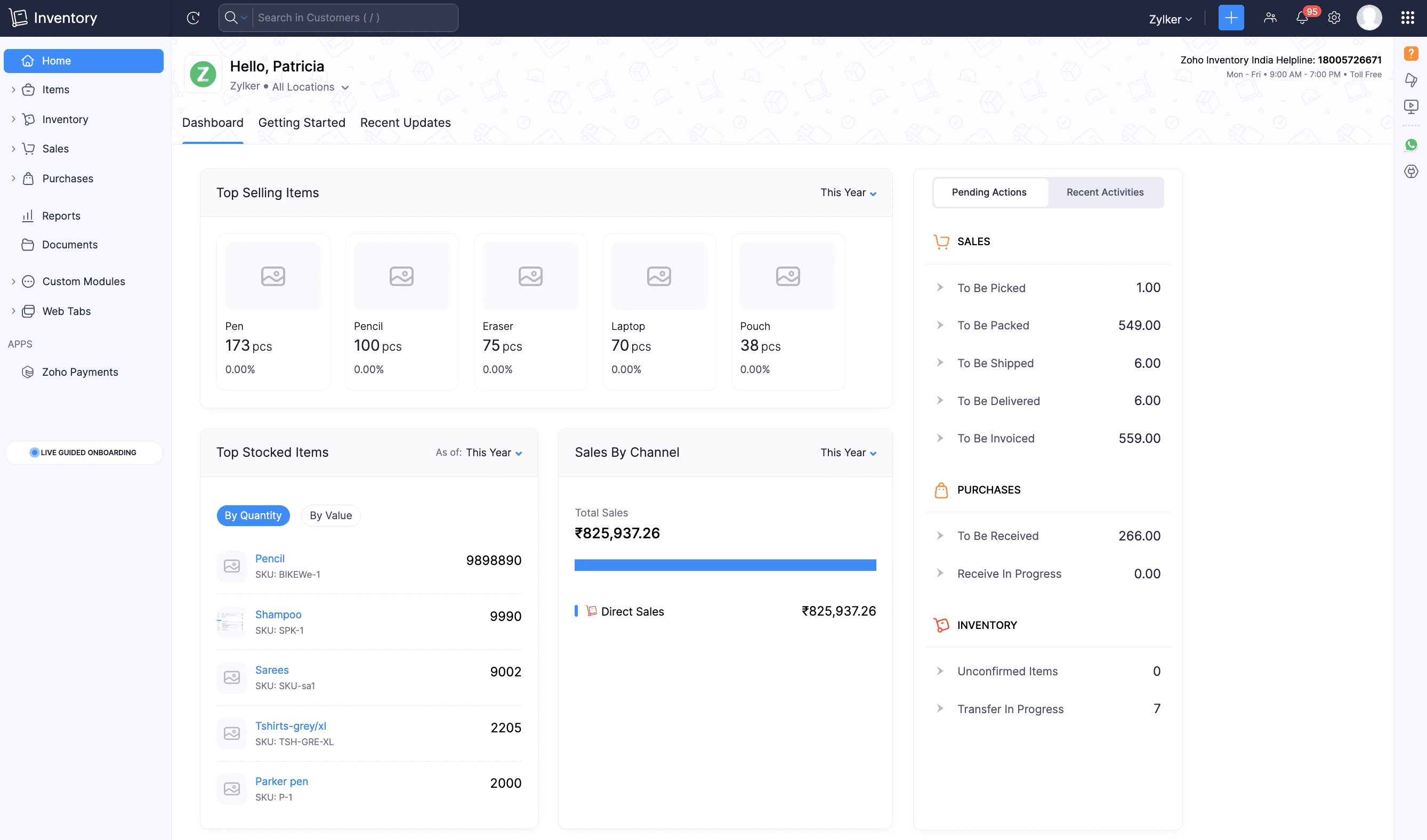Zoho Inventory